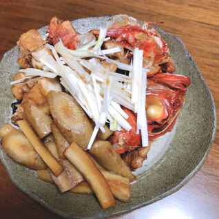 金目鯛と牛蒡の煮付け